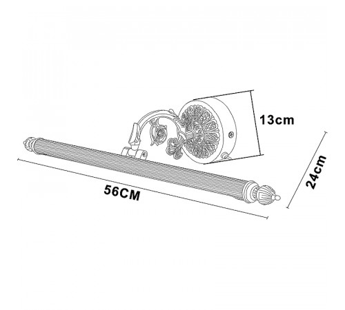 Подсветка для картин Artelamp Bari A6708AP-1AB Античная бронза