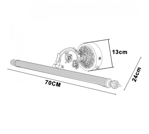 Подсветка для картин Artelamp Bari A6712AP-1AB Античная бронза