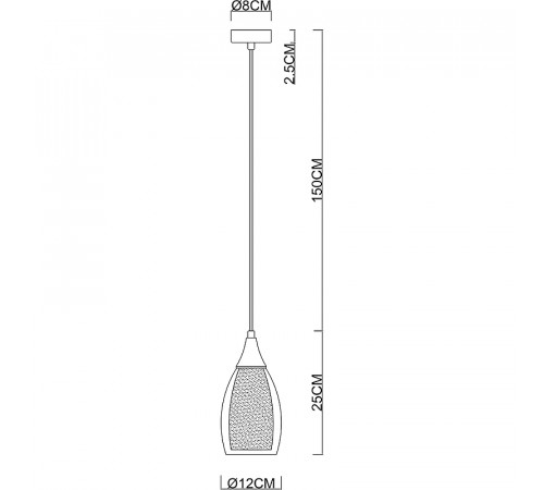 Подвесной светильник Artelamp Barry A7951SP-1GO Янтарный Золото