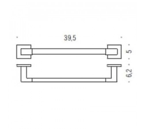 Полотенцедержатель Colombo Design Basic Q B3709 Хром