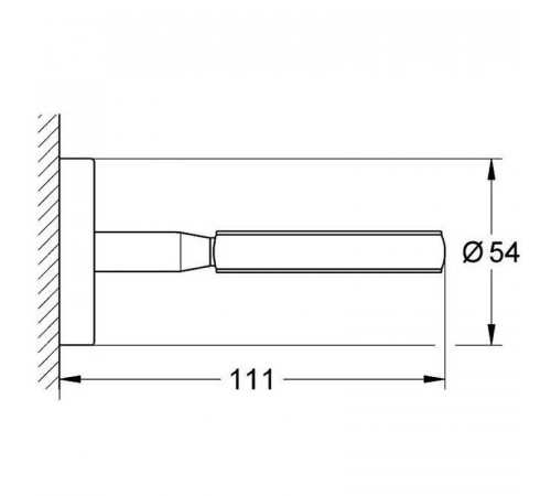 Держатель Grohe BauCosmopolitan 40585001 Хром