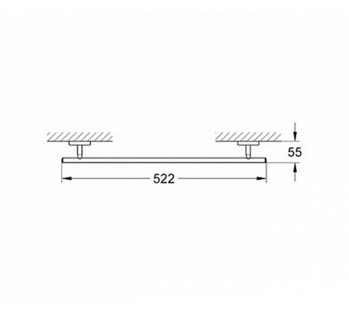 Полотенцедержатель Grohe BauCosmopolitan 40459001 Хром