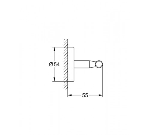 Двойной крючок Grohe BauCosmopolitan 40461001 Хром