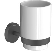 Стакан для зубных щеток Aquatek Бетта AQ4604MB Черный матовый