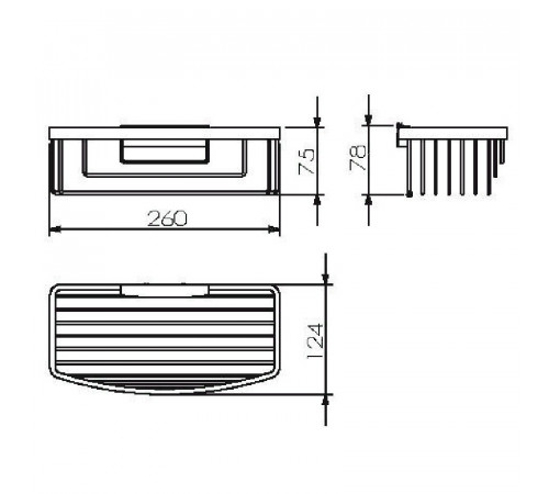 Мыльница Langberger Black Edition 72360T-BPC Черная матовая