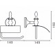 Держатель туалетной бумаги Art&Max Bohemia AM-E-4283-Cr с крышкой Хром