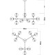 Люстра Artelamp Bolla A1664SP-12BK Янтарная Черная