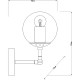 Настенный светильник Artelamp Bolla A1664AP-1BK Янтарный Черный