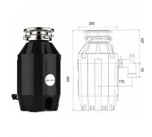 Измельчитель пищевых отходов Bone Crusher BC810-AS 368 Вт