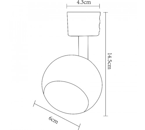 Трековый светильник Artelamp Brad A6253PL-1WH Белый