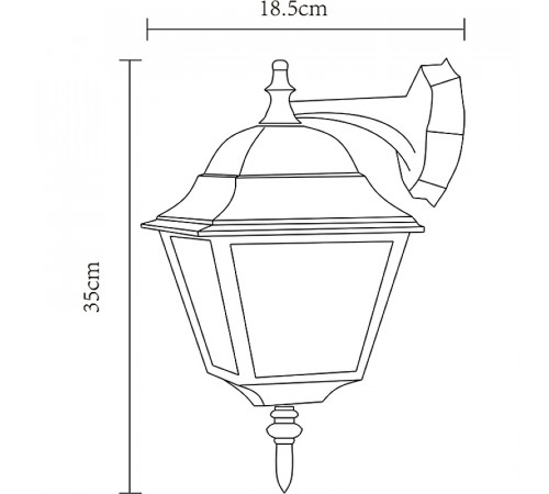 Настенный светильник Artelamp Bremen A1012AL-1BK Прозрачный Черный