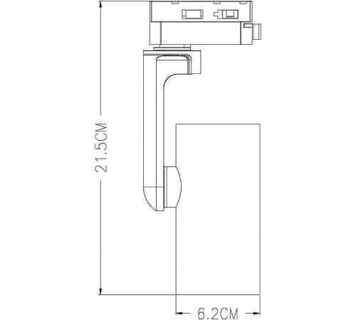 Трековый светильник Artelamp Bucho A2668PL-1SS Сталь Черный