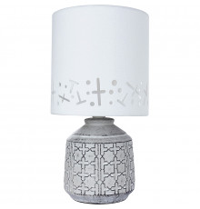 Настольная лампа Artelamp Bunda A4007LT-1GY Белая Серая
