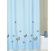 Штора для ванны Iddis Butterfly 200x200 Голубая