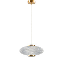 Подвесной светильник Crystal Lux Carazon SP1 Brass Прозрачный Латунь