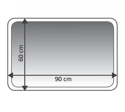 Коврик для ванной комнаты Ridder Carl 60x90 7102307 Серый