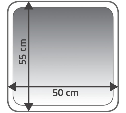 Коврик для ванной комнаты Ridder Carl 55x50 7102807 Серый