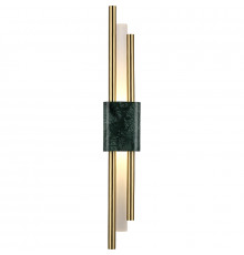 Настенный светильник Crystal Lux Carta AP6W LED Green Brass Белый Латунь Зеленый