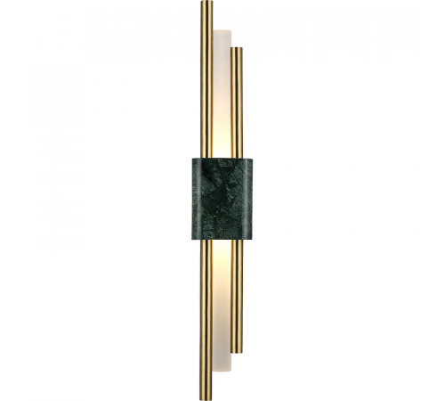 Настенный светильник Crystal Lux Carta AP6W LED Green Brass Белый Латунь Зеленый