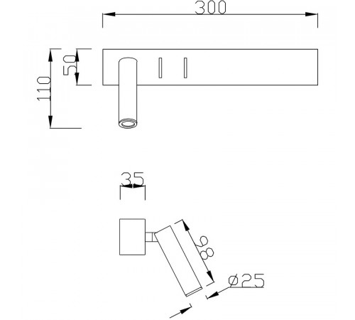 Настенный светильник Maytoni Ceiling Wall Comodo C031WL-L8W3K Белый