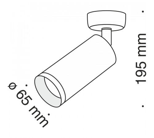 Потолочный светильник Maytoni Ceiling Wall Focus C017CW-01MG Золото матовое