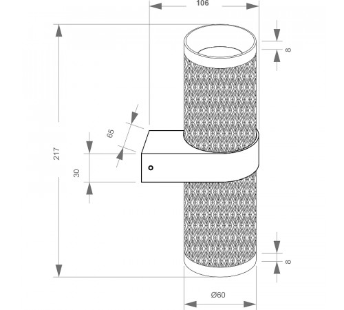 Настенный светильник Maytoni Ceiling Wall Focus Design C069WL-02W Белый