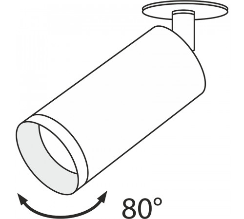 Встраиваемый светильник Maytoni Ceiling Wall Focus C018CL-01B Черный