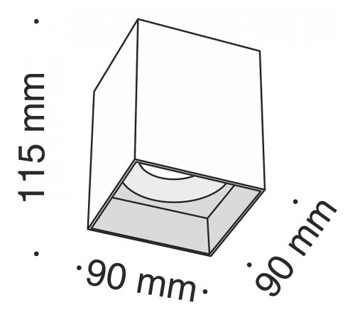 Потолочный светильник Maytoni Ceiling Wall Slim C015CL-01W Белый