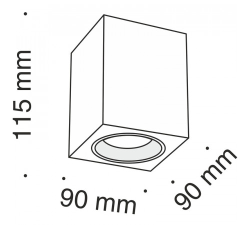 Потолочный светильник Maytoni Ceiling Wall Slim C013CL-01B Черный