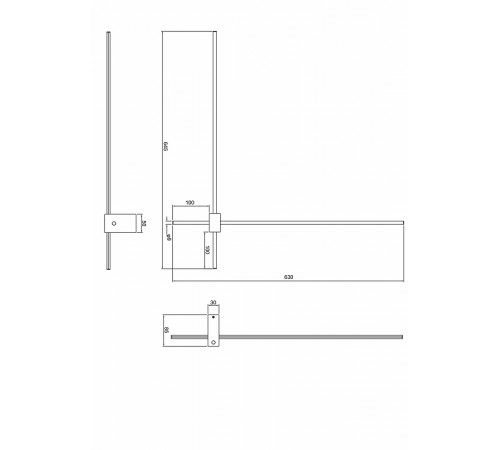 Настенный светильник Maytoni Ceiling Wall Pars Led C070WL-L12GB3K Черный Золото