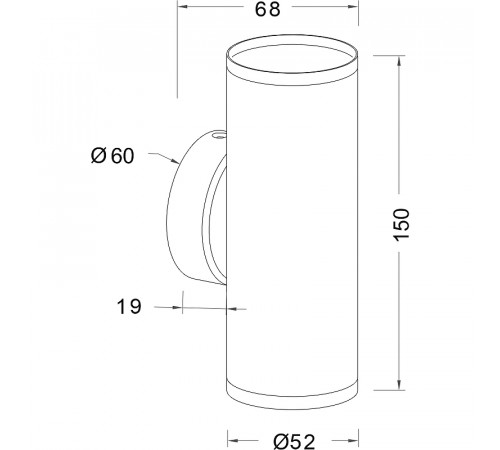 Настенный светильник Maytoni Ceiling Wall Focus S C068WL-02W Белый