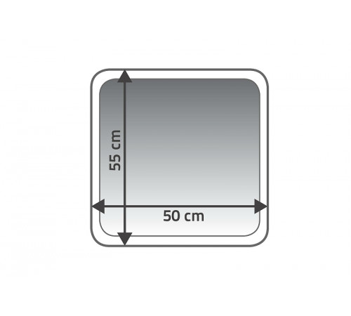 Коврик для ванной комнаты Ridder Chic 55x50 7104817 Бежевый Коричневый