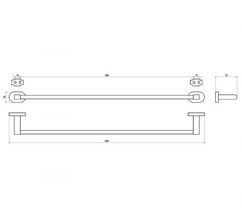 Полотенцедержатель Ravak Chrome CR 310.00 X07P192 Хром