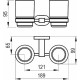 Стакан для зубных щеток Ravak Chrome CR 220.00 X07P189 двойной Хром