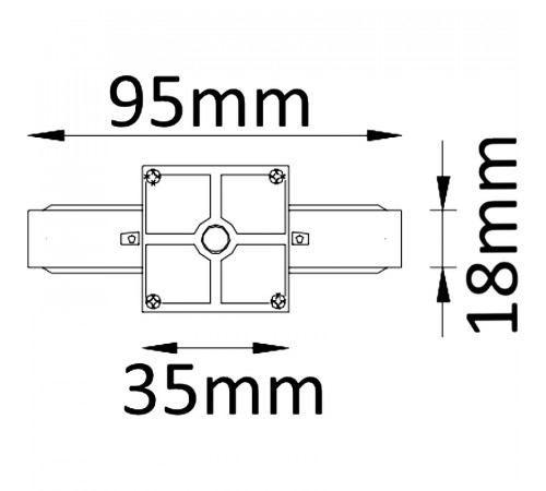 Соединитель линейный Crystal Lux CLT 0.211 01 WH Белый