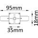 Соединитель линейный Crystal Lux CLT 0.211 01 WH Белый