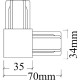 Соединитель L-образный Crystal Lux CLT 0.211 07 WH Белый