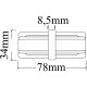 Соединитель линейный Crystal Lux CLT 0.211 06 BL Черный