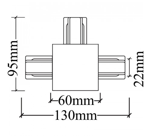 Соединитель Т-образный Crystal Lux CLT 0.2211 02 WH Белый