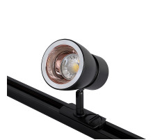 Трековый светильник Crystal Lux CLT 0.31 009 BL-GO Черный Золото