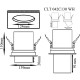 Встраиваемый светильник Crystal Lux CLT 042C130 WH Белый