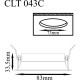 Встраиваемый светильник Crystal Lux CLT 043C BL Черный