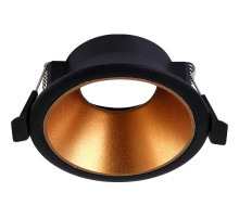 Встраиваемый светильник Crystal Lux CLT 052C BL-GO Черный Золото