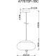 Подвесной светильник Artelamp Cody A7767SP-1BC Дымчатый Черный хром