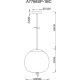 Подвесной светильник Artelamp Cody A7768SP-1BC Дымчатый Черный хром