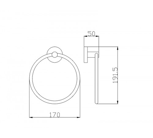 Кольцо для полотенец Rav Slezak Colorado COA0104Z Золото