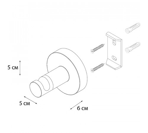 Крючок Fixsen Comfort Chrome FX-85005 Хром