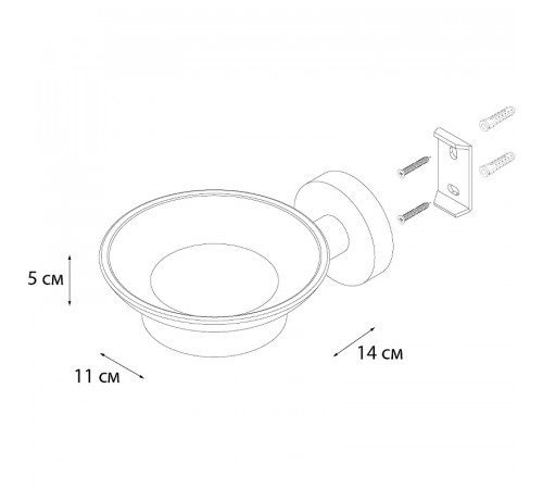 Мыльница Fixsen Comfort Gold FX-87008 Золото матовое