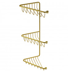 Полка корзина Migliore Complementi 22055 угловая Золото