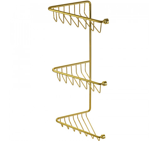 Полка корзина Migliore Complementi 22055 угловая Золото
